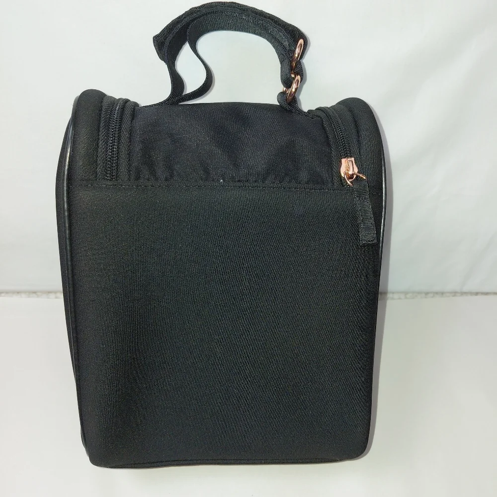 Storksak London Scuba Black Rose Gold‎ Insulated Bottle Food Bag